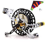 Enrouleur de corde de cerf-volant avec enroulement réglable, force de freinage et bandoulière pour gros cerfs-volants