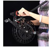 Enrouleur de corde de cerf-volant professionnel avec verrou de sécurité, connecteurs de ligne de cerf-volant à roulement et bandoulière - Rotation fluide