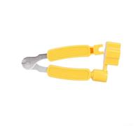 Enrouleur de cordes de guitare 3 en 1 avec extracteur de goupilles et hanger, kit de réparation en métal et ABS pour remplacement rapide des cordes sur guitares électriques acoustiques (jaune)