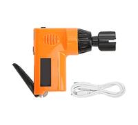 Enrouleur de Cordes et Coupe-cordes Outil de Recordage Électrique Multifonctionnel pour Guitare Banjo Basse Mandoline Ukelele 2.7-4.3V(Orange)