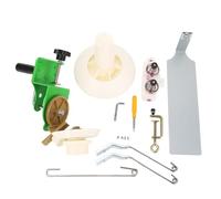 Enrouleur de fil de capacité L, enrouleur de fil manuel pour le tricot et le crochet, moins de laine Pla en acier avec 2 en 1, organisation pratique pour les magasins, les studios