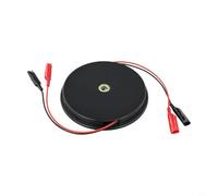 Enrouleur de fil rétractable pour multimètre, câble d'extension de 3/6/9 m avec clips, bobine compacte en plastique pour tests électriques automobiles (6 m)