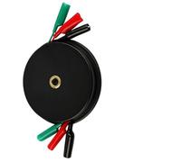 Enrouleur de fil rétractable pour multimètre - Câble d'extension de 6 m/9 m avec clip, bobine compacte en plastique pour tests électriques automobiles (6 mètres)
