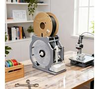 Enrouleur de filament 3D, rénovateur industriel pour filament de 1,75 mm, rotation fluide et emballage soigné, compatible avec les bobines de 1 kg, idéal pour les amateurs d'impression 3D