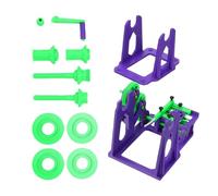 Enrouleur de filament d'imprimante 3D Kit de rebobinage de fil d'impression à manivelle pré-assemblé violet vert Enrouleur de filament efficace pour imprimantes P1S
