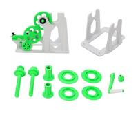 Enrouleur de filament d'imprimante 3D Kit de respooler de fil d'impression à manivelle pré-assemblé gris vert pour accessoire de gestion de filament d'imprimante 3D P1S P1P X1