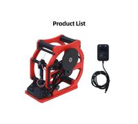 Enrouleur de Filament Motorisé Amélioré : Processus Automatisé, Simple et Polyvalent pour Imprimante 3D, Prise UE, Rouge et Noir