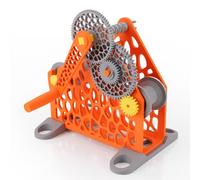 Enrouleur de filament pour imprimante 3D, rembobineur manuel à manivelle pour bobine 1 kg avec conception modulaire détachable