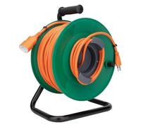 Enrouleur de jardin suisse T12/T13 50m - Orange/Vert - Zenitech