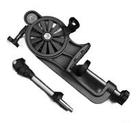 Enrouleur de ligne de pêche alternatif avec poignée ergonomique en caoutchouc et bobine de ligne en titane pour des opérations d'enroulement fluides (A)