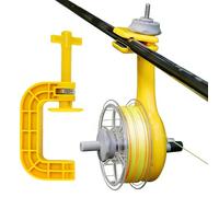 Enrouleur de ligne de pêche, avec support de serrage et protection contre la torsion, enrouleur de ligne pour moulinets de pêche - Pour bateau, lac, rivière, baitcasting, casting, pêche au poisson