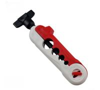 Enrouleur de ligne de pêche, bobine multifonction haute vitesse pour canne à pêche en mer (rouge et blanc)