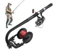 Enrouleur de ligne pour moulinets de pêche, station pour bobines de casting et de - Station d'enroulement de ligne compacte pour bateau, rive et adultes avec moulinet de baitcasting