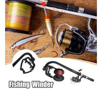 Enrouleur De Lignes De Pêche,Station De Mise en Bobine pour Moulinets Casting - Système Compact D'Enroulement pour Moulinet Baitcasting Adulte Bateau Rive