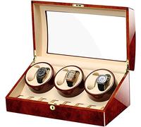 Enrouleur de montre automatique, Festival cadeau Festival en bois Double boîte de rangement de montre de montre automatique pour 6 montres - Watch Windrs pour montres automatiques personnalisées
