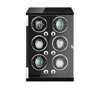 Enrouleur de Montre silencieuse, boîte de Montre de Montre Automatique 6 oreillers de Montre de Surveillance réglable de lumière LED intégrée 5 Mode de Rotation Réglage du Moteur Silencieux
