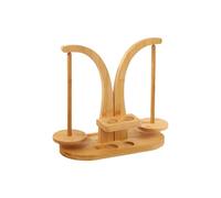 Enrouleur de pelote de fil magnétique en bois - Double broche rotative - Outil de crochet pour femme et homme - Travail manuel à la maison - Crochet