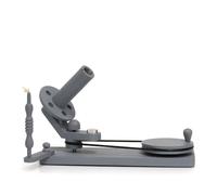 Enrouleur de pelote de fil Scheepjes avec pince de table en bois de hêtre gris - 1 pièce