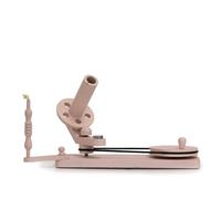 Enrouleur de pelote de fil Scheepjes avec pince de table en bois de hêtre rose-1pc