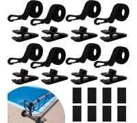 Enrouleur de piscine-Bandes de fixation-Accessoires de fixation et pinces pour système d'enroulement mobile-Film solaire mobile pour bâches de piscine