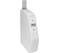 Enrouleur de sangle électrique RADEMACHER RolloTron pivotant Comfort mini-sangle 1540-UW pour sangle de 15 mm, volet roulant jusqu'à 30 kg, avec écran et programme de weekend, montage en saillie, blan