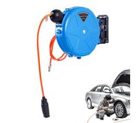 Enrouleur de tuyau à air rétractable - 10 m à fixation murale automatique - Enrouleur de tuyau de compresseur | Pour ateliers, garage, maison, studio, réparation automobile, outil d'entretien