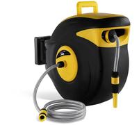 Enrouleur De Tuyau Automatique Dévidoir Arrosage Jardin Pvc 30+2 M Raccord 1/2'