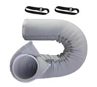 Enrouleur de tuyau CA portable - Manchon isolant de 5,9 pouces de diamètre, couvercle de tuyau de climatiseur résistant aux intempéries, protection thermique tuyau, flexible multicouche |