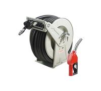 Enrouleur de Tuyau Carburant Diesel 2,54cm×15,24m Avec Buse de Ravitaillement 300PSI