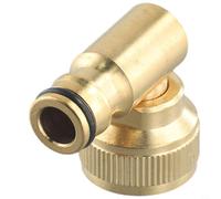 Enrouleur de tuyau coudé pivotant à raccord rapide, pour hosereels et robinets de jardin d'extérieur pour prise Hoselock 1,9 cm pour BSP femelle, connecteur de robinet fileté 3/4 BSPF