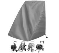 Enrouleur de tuyau d'arrosage en tissu Oxford 210D imperméable et cordon de fermeture, conçu pour protéger les enrouleurs de tuyau contre les éléments, 66 x 63 x 88 cm