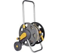 Enrouleur de tuyau d'arrosage - HOZELOCK - Hozelock 2432R3535 - 30 m - sur roues - gris/jaune