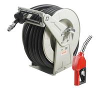 Enrouleur de Tuyau de Carburant-VEVOR-25,4mmx15.24m- Rétractable-Caoutchouc NBR Buse-Auto-300 PSI-Avion-Bateau-Véhicule