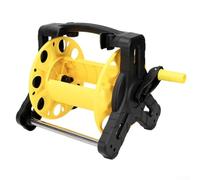 Enrouleur de tuyau en polypropylène de 25 m pour chariot pour une utilisation en extérieur robuste dans les stations de lavage de voiture et les jardins résidentiels (jaune vif)