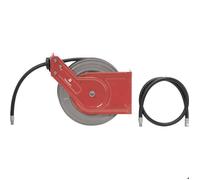 Enrouleur de tuyau pneumatique TOOLCRAFT 10 m 20 bar Fixation murale, Fixation au plafond