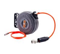 Enrouleur de tuyau rétractable automatique de 6 mm pour lavage de voiture, arrosage de jardin, support mural pour tuyaux d'eau haute pression, tambour à rouleaux