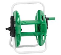 vidaXL Chariot enrouleur pour tuyau de 60 m 1/2" acier vert