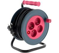 Enrouleur dérouleur rallonge electrique 15m 3G1 mm² 4prises transport sécurité