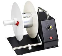 Enrouleur d'étiquettes électriques pour imprimante de codes-barres, contrôle de la vitesse avec double déflecteur, largeur de rembobinage de 20 à 110 mm et diamètre 180 mm, réglage multi-étapes 1 à 11