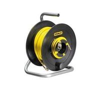 Enrouleur / Dévidoir - STANLEY - 20 m - Avec tuyau flexible - Pour compresseur - Jaune