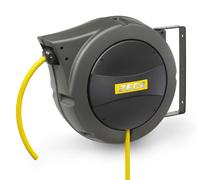 Enrouleur eau 18 m Ø 1/2 6 bars Tech avec enroulement automatique et support mural pivotant Zeca AM86/AGRI