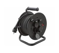 Electraline Enrouleur industriel 100660 – 25 m Noir 3G1.5