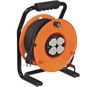 Enrouleur électrique 40 m de câble H07RN-F 3G1,5 avec 4 prises à clapet BRENNENSTUHL 1139831