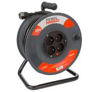 Enrouleur électrique 50.00 m avec 4 prises et disjoncteur de sécurité