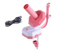 Enrouleur électrique automatique de 283,5 g, contrôle de la vitesse en continu pour crocheters et tricoteurs, outil compact en ABS rose ou bleu (rose)