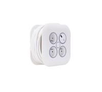 Enrouleur électrique domestique 3 prises + 2 USB-A/C - Blanc - Zenitech