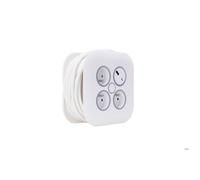 Enrouleur électrique domestique 3 prises + 2 USB-A/C - Blanc - Zenitech