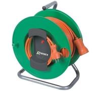 Enrouleur électrique jardin 3x1 5 RIBIMEX - 40 m - H05VV-F - Câble orange