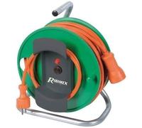 Enrouleur électrique jardin RIBIMEX H05VV-F - 3x1 5 - 25 m - Câble orange