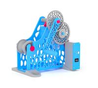 Enrouleur Électrique Manuel de Filament pour Imprimantes 3D, Outil de Rebobinage À Manivelle avec Cadre Modulaire Amovible, Enroulement Uniforme pour Bobines de Filament de 1 Kg Blue